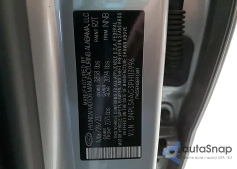 2023 Hyundai Elantra Sel from USA, damaged, VIN 5NPLS4AG3PH113996